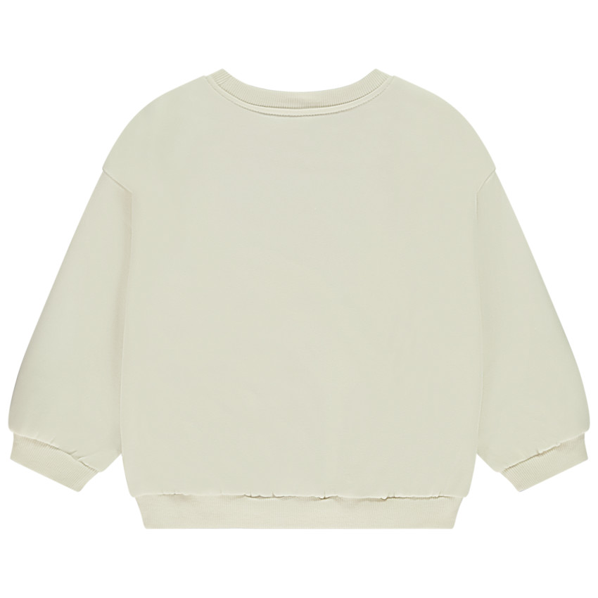 Sweat en molleton avec coeur brode pour bebe fille