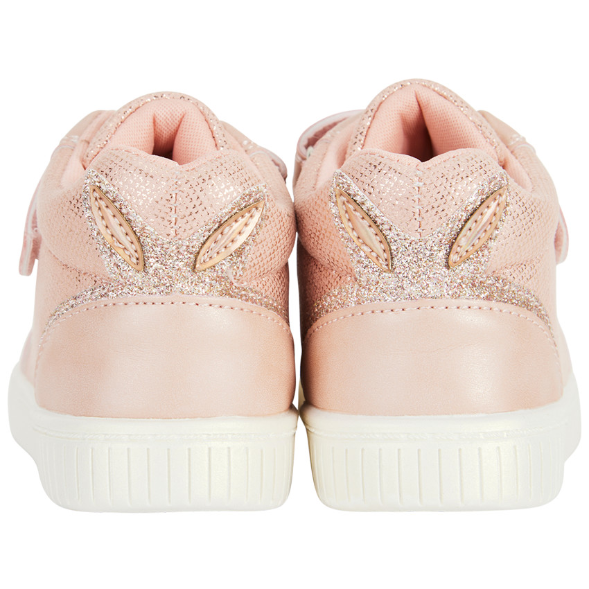 Bottillons effet irisé bi-matières pour bébé fille 