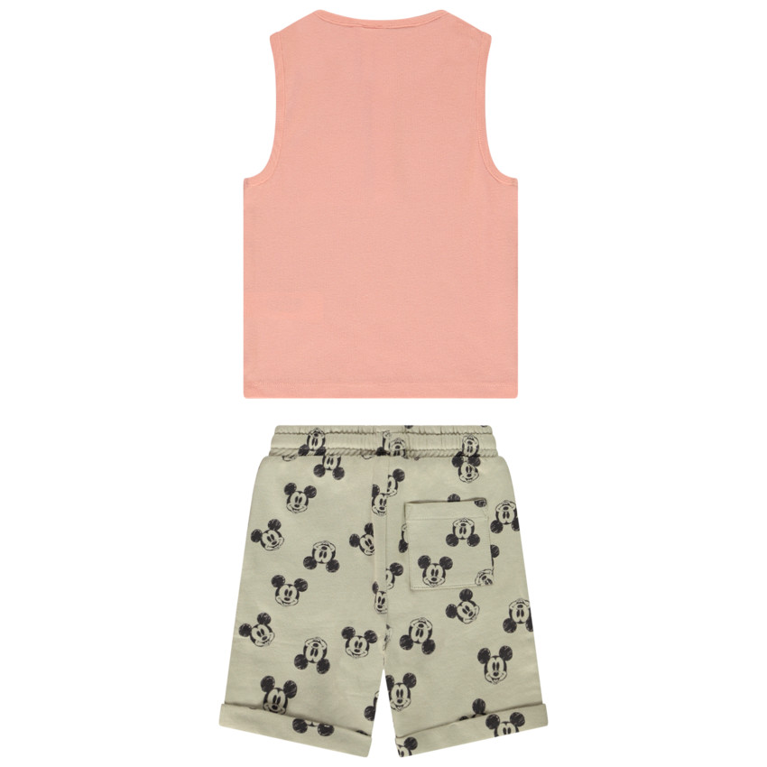Ensemble 2 pièces débardeur + bermuda imprimé Mickey Disney pour bébé garçon 