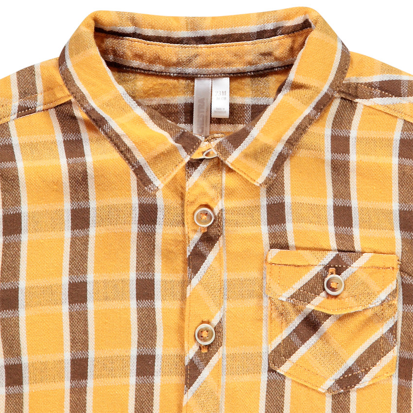 Chemise manches longues à carreaux pour bébé garçon 
