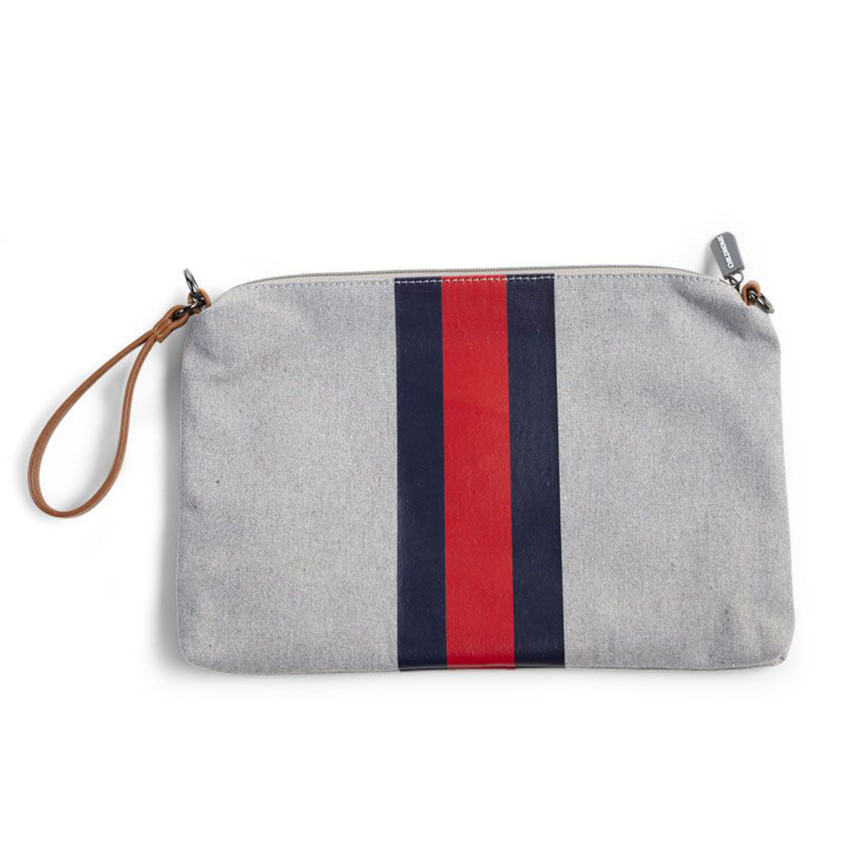 Pochette Mommy Clutch - Blanc/Bleu/Rouge 