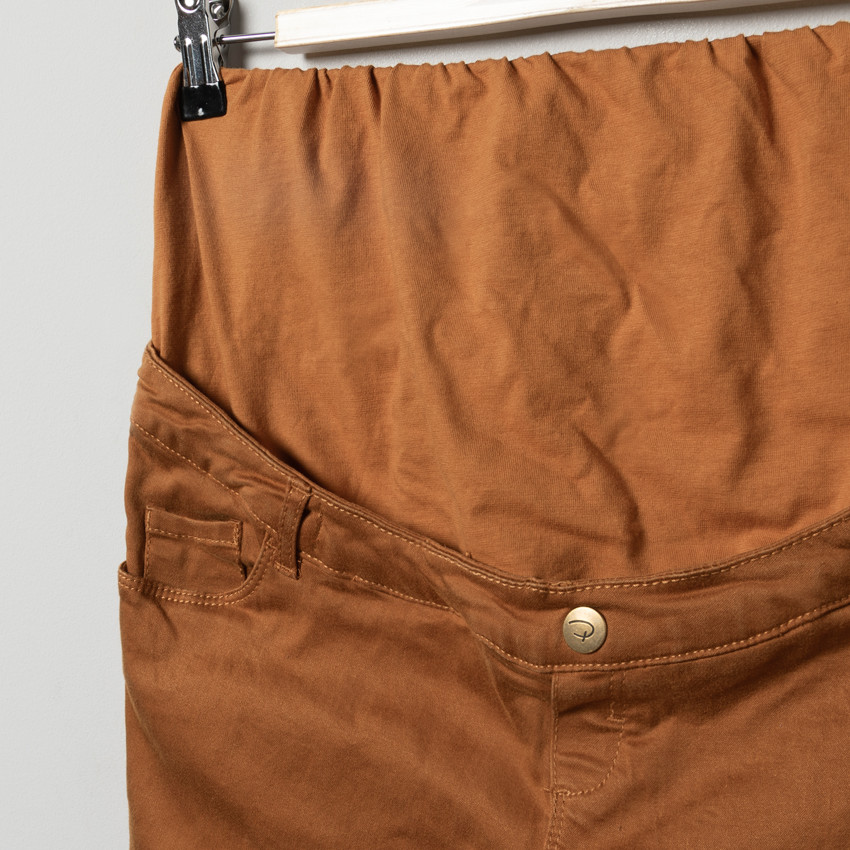 Pantalon de grossesse en twill avec bandeau haut 