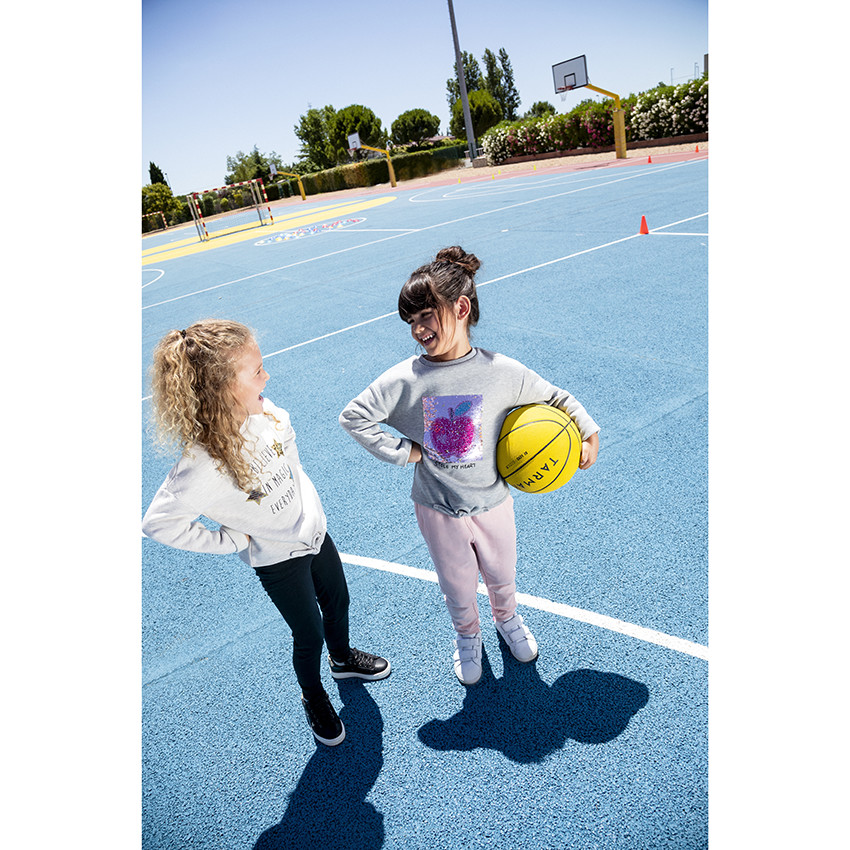 Lot de 2 leggings unis à surpiqûres pour filles 