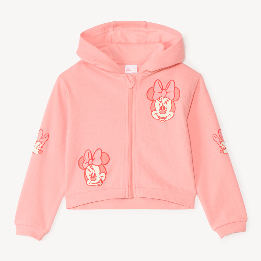 Gilet à capuche zippée Minnie Disney pour fille 