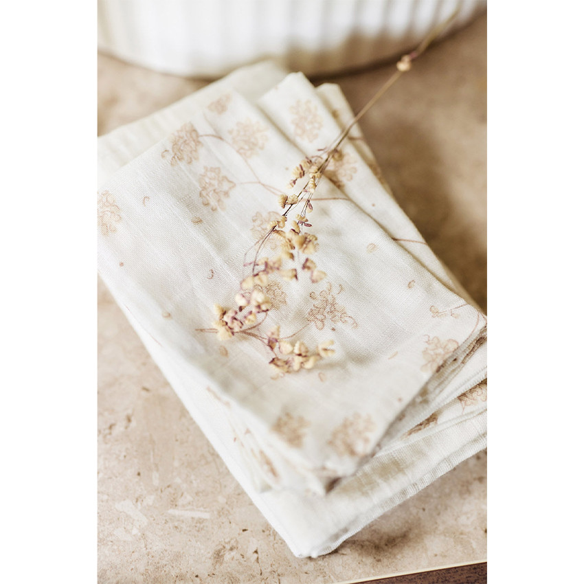 Gant de toilette gaze de coton Elephant Tales 3pcs 