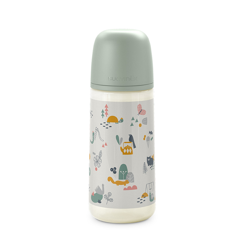Biberon avec tétine symétrique SX Pro L 360 ml Walk in the park vert 