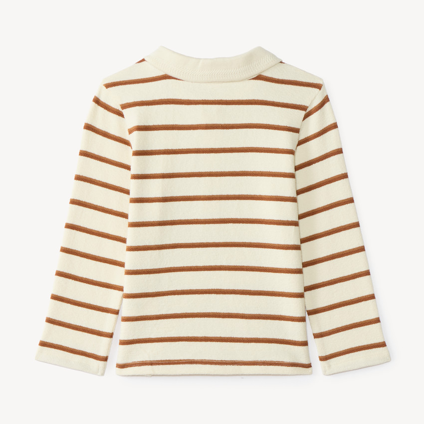 Polo à manches longues bébé garçon style marinière 
