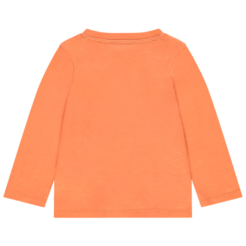 T-shirt manches longues orange en coton bio print Tigrou Disney 