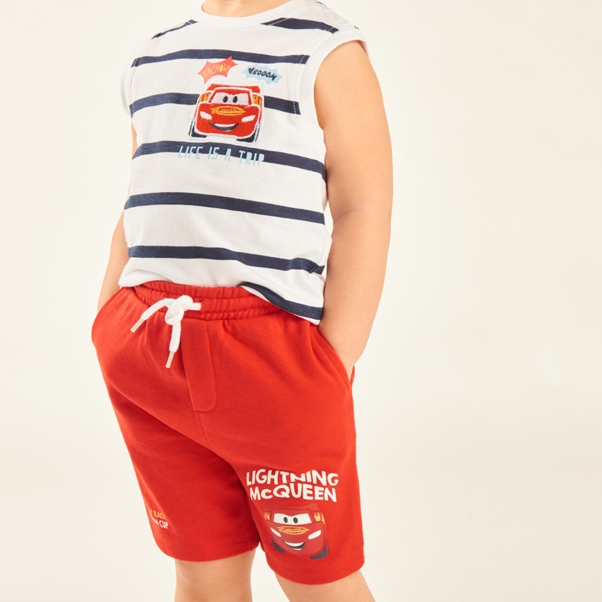 Ensemble court 2 pièces débardeur + short Flash McQueen Cars Disney-Pixar pour bébé garçon 
