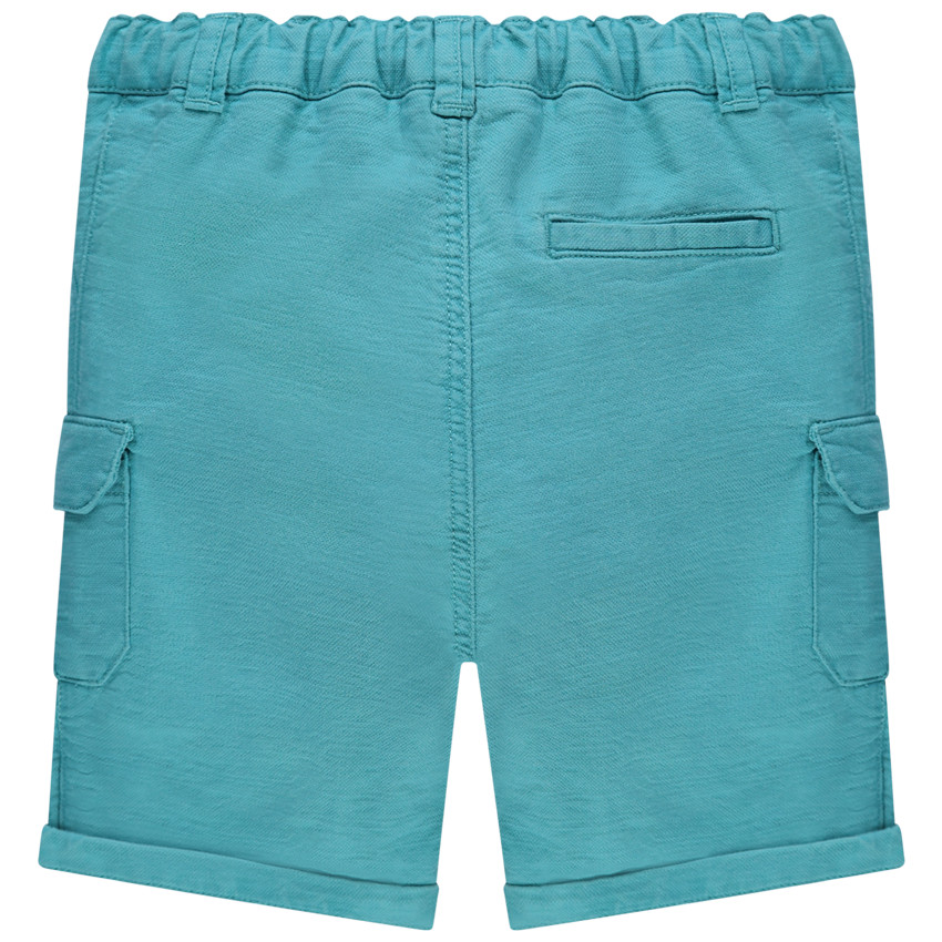 Bermuda cargo bleu en toile  
