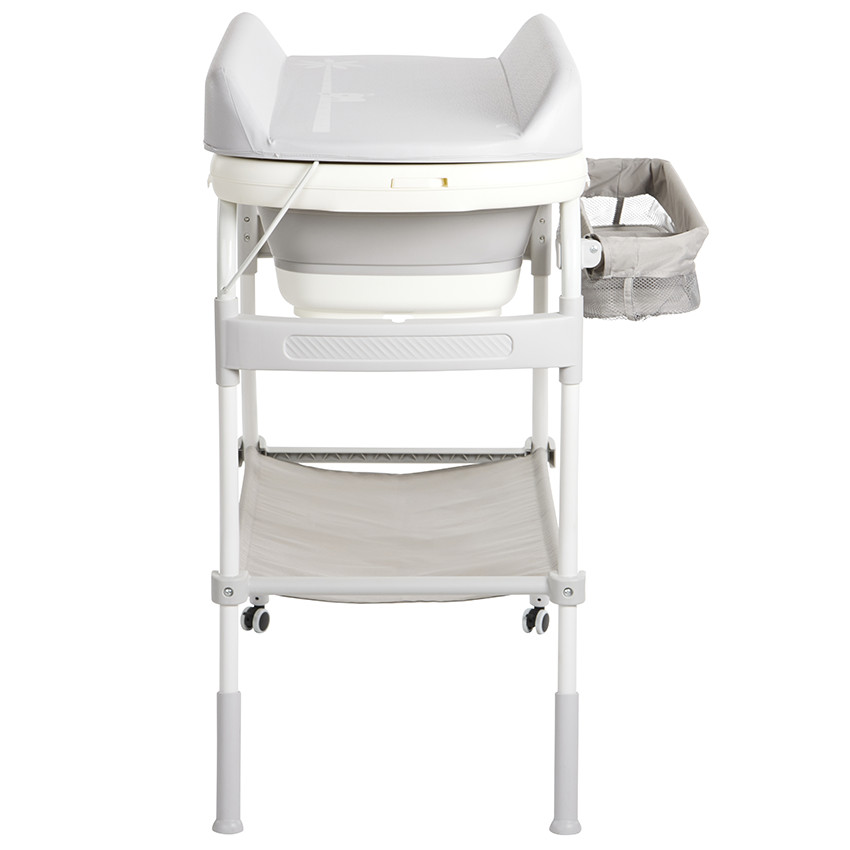 Table à langer 2 en 1 avec baignoire Splash Up 2.0 gris - Gris (Prémaman) - Image 1