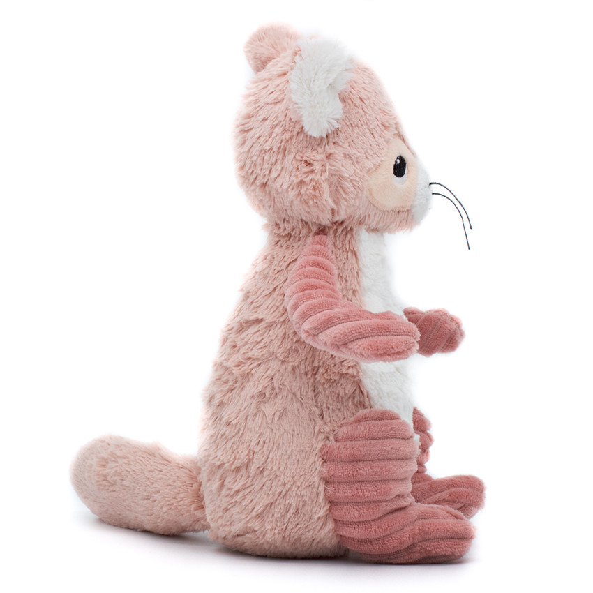 Peluche Ptipotos - Raton laveur Rose 