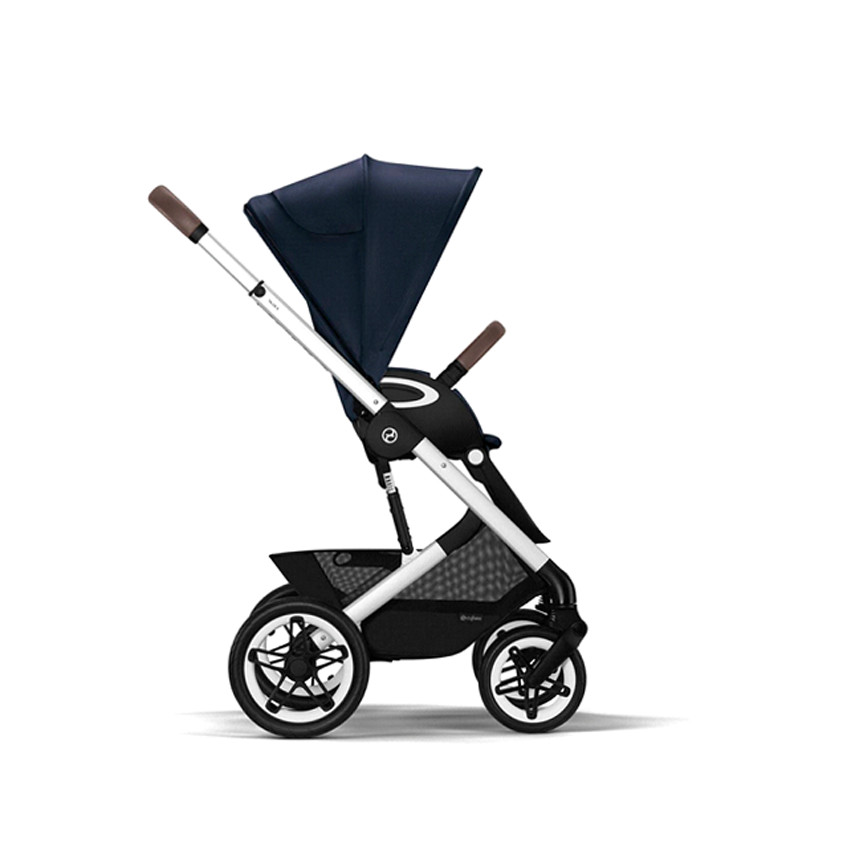 Poussette Talos S Lux Châssis Silver - Ocean Blue 