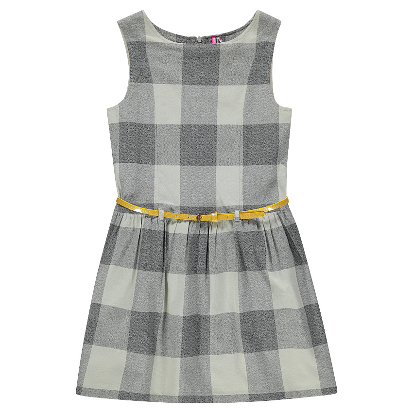 Junior - Robe à carreaux oversize avec ceinture amovible 