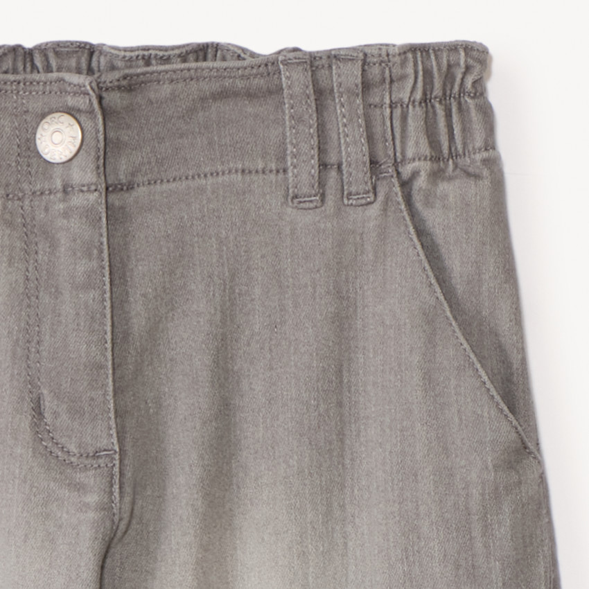 Jean large à poches cargo fille 