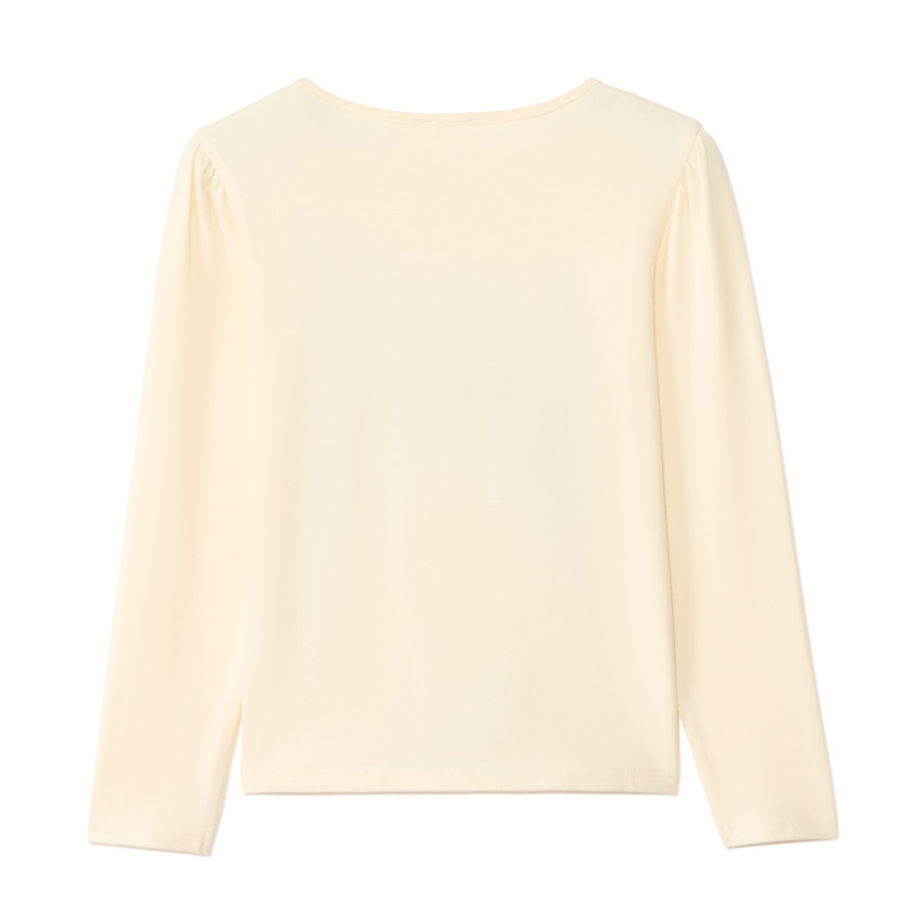 T-shirt manches longues brodé pour fille 