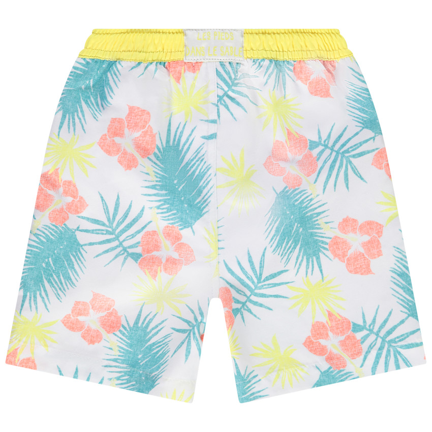 Short de bain microfibre imprimé hibiscus pour bébé garçon 