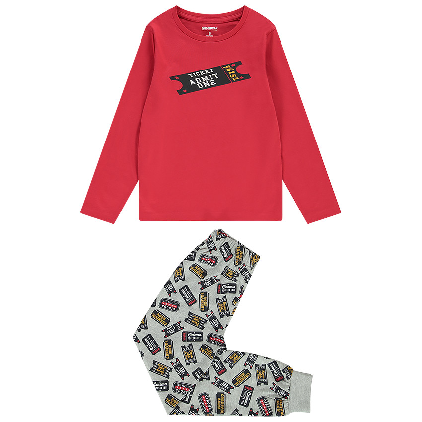 Pyjama 2 pièces manches longues print pour garçon