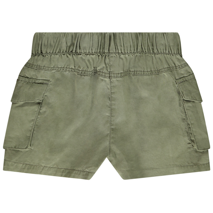 Short style cargo en lyocell avec poches pour fille 