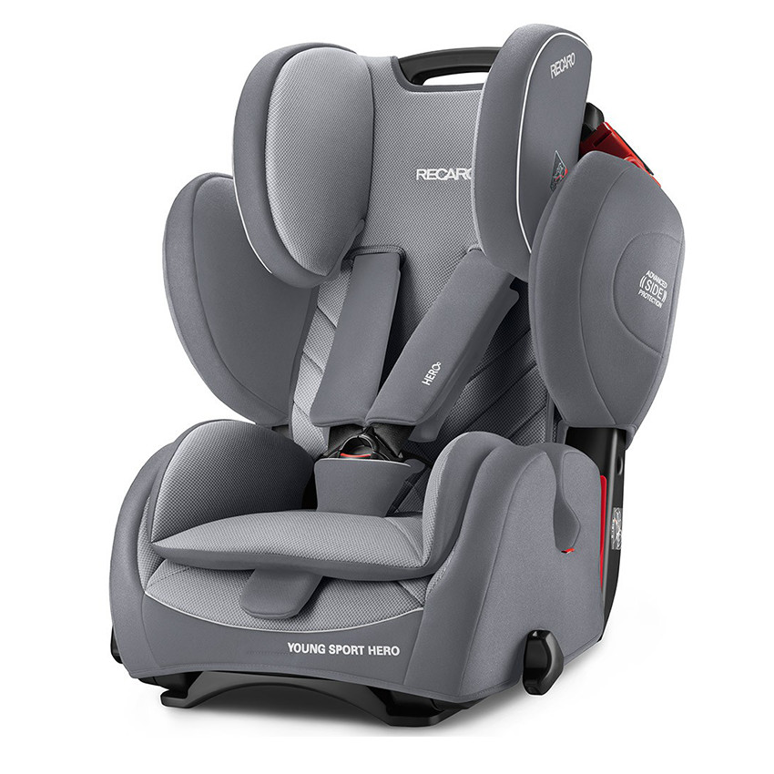 Siège-auto Young Sport Hero groupe 1/2/3 - Aluminium Grey 