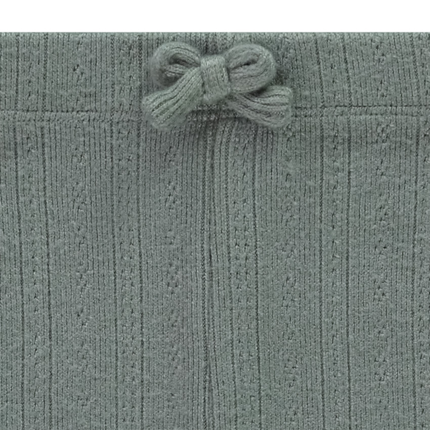 Caleçon côtelé avec noeud pour bébé fille 