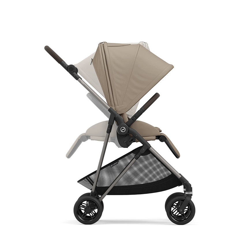 Poussette compacte légère Melio 4 taupe/almond beige 
