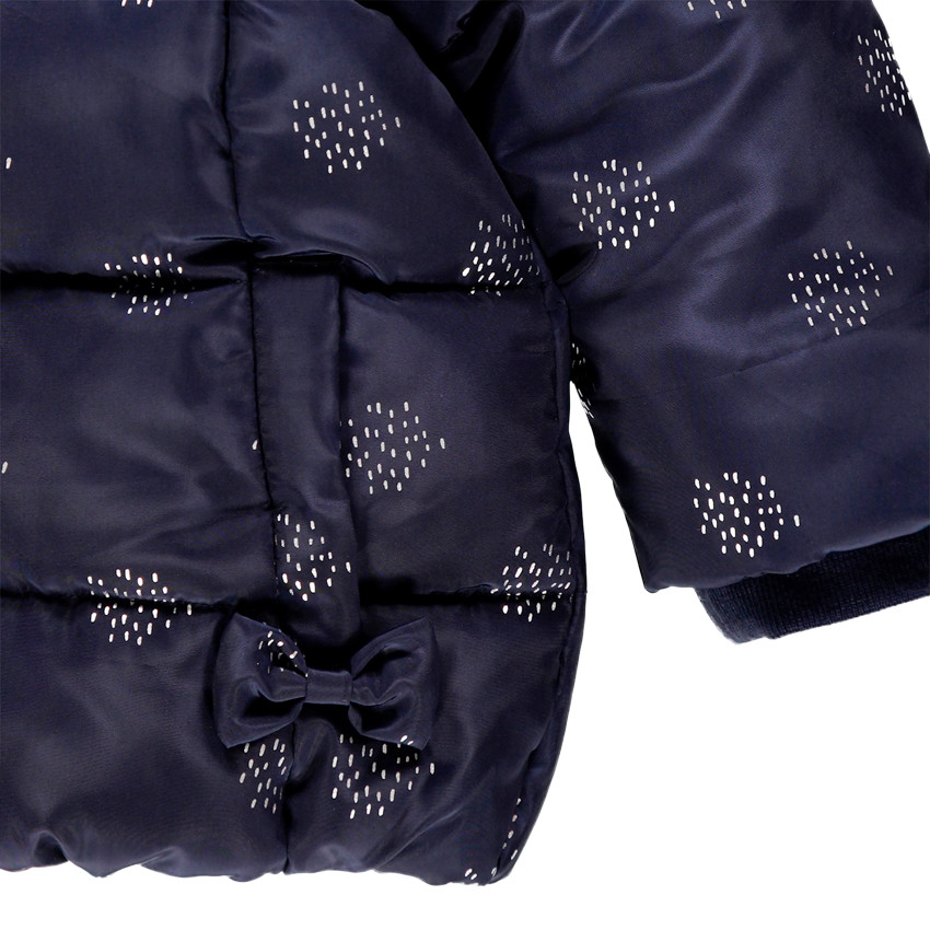 Doudoune doublée sherpa à imprimé en foil pour bébé fille 