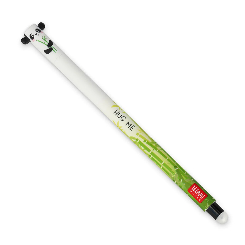 Stylo gel à encre noir effaçable Panda