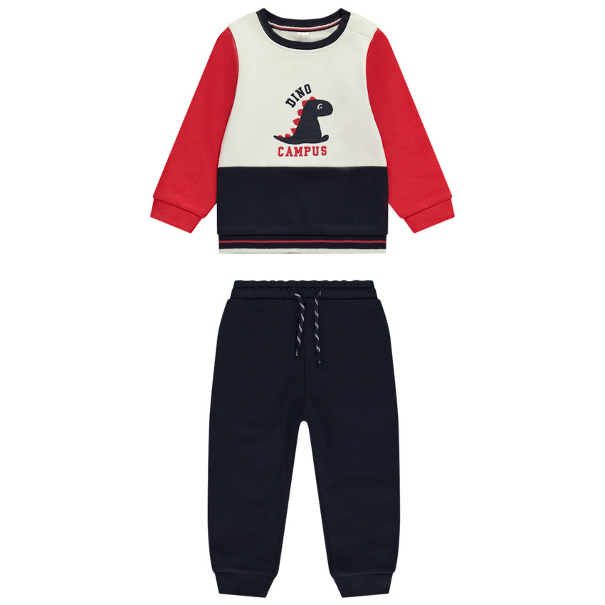 Ensemble jogging dinosaure en molleton pour bébé garçon 