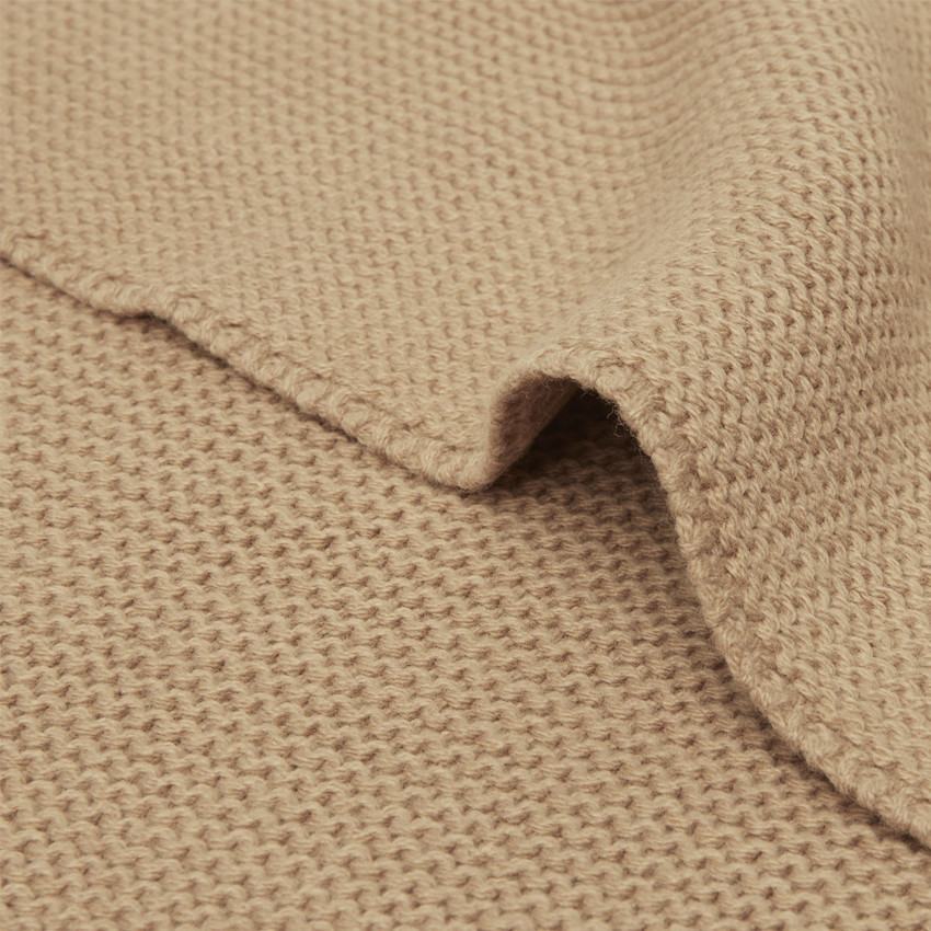 Couverture pour berceau Basic 75x100 cm Knit Biscuit 