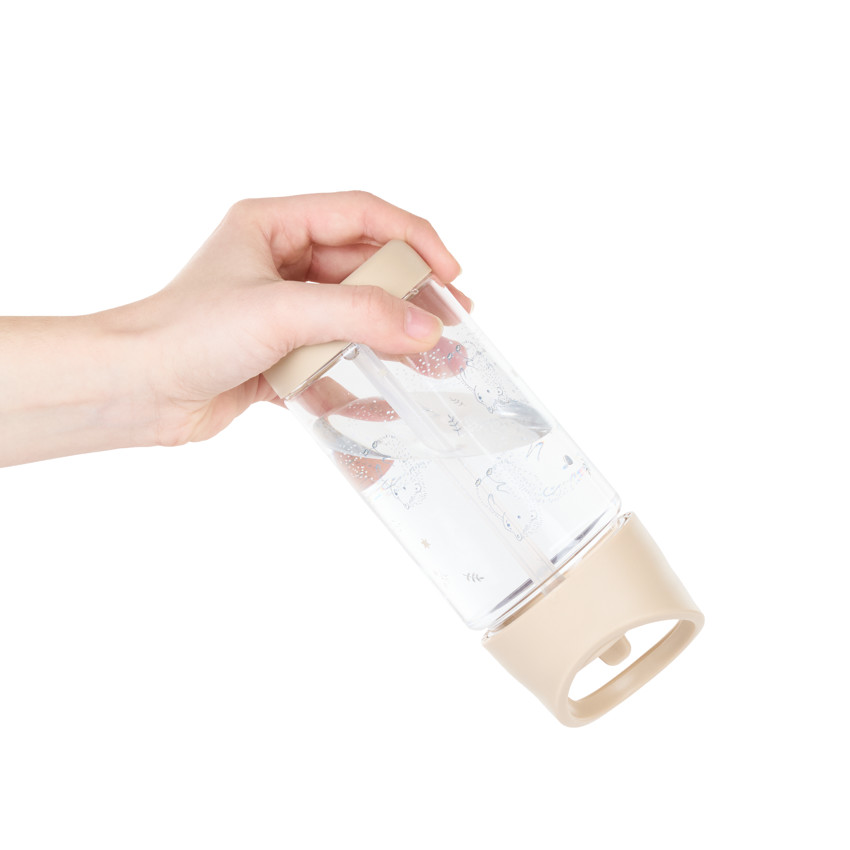 Gourde hérisson avec paille rétractable - 400ml 