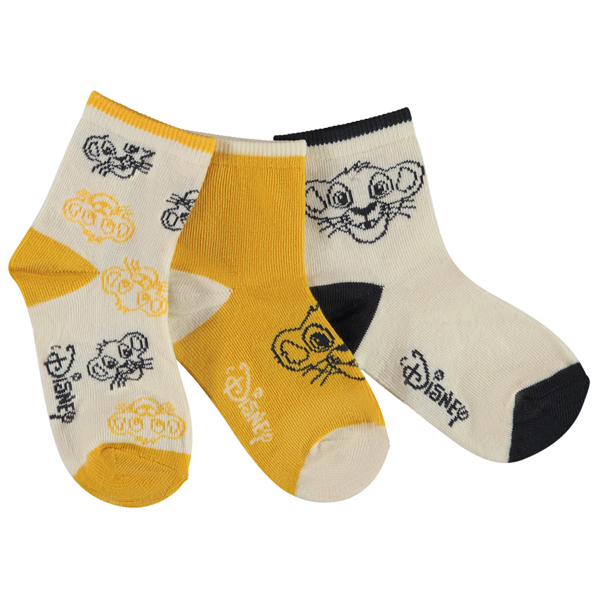 Lot de 3 paires de chaussettes Le Roi Lion Disney pour garçon 
