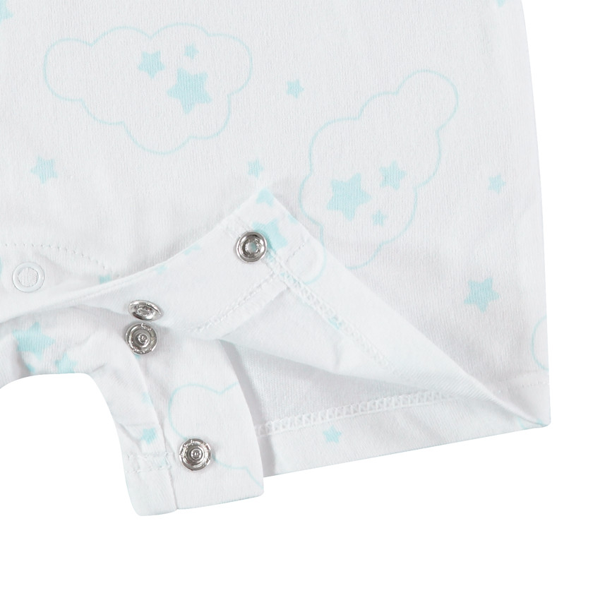 Combinaison courte en coton imprimé étoiles 