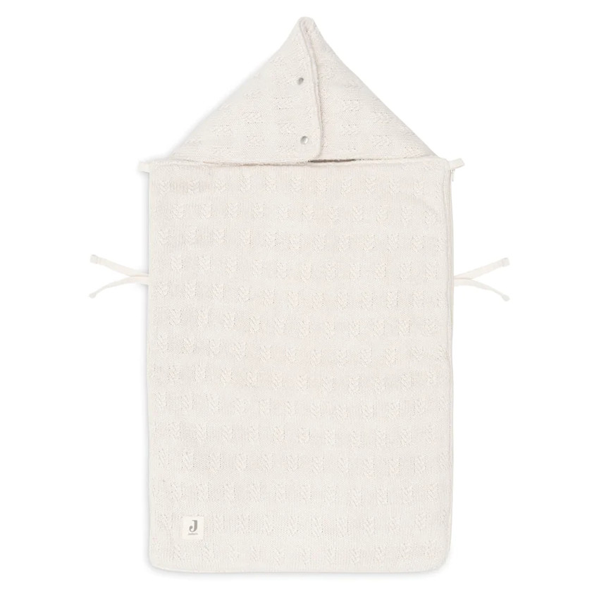 Nid d'ange Grain Knit pour siège-auto 0+ et poussette - Oatmea 