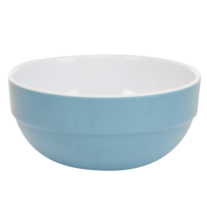 Bol en mélamine imprimé cœurs bleu 