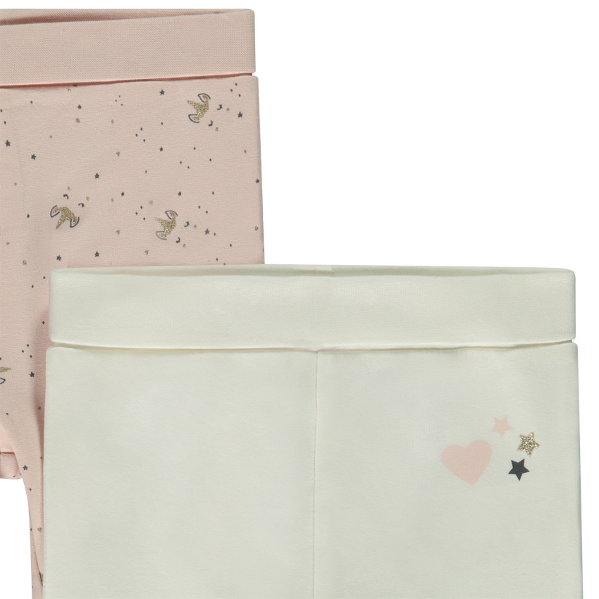 Lot de 2 caleçons évolutifs pour bébé fille 