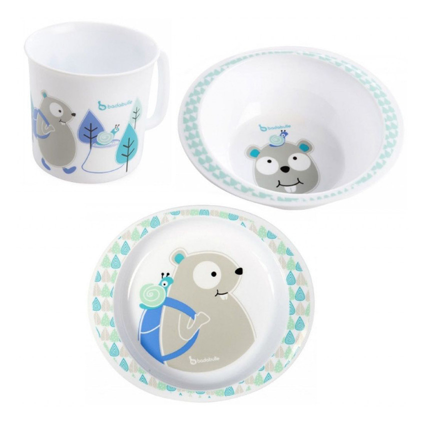 Coffret repas Castor - Bleu 
