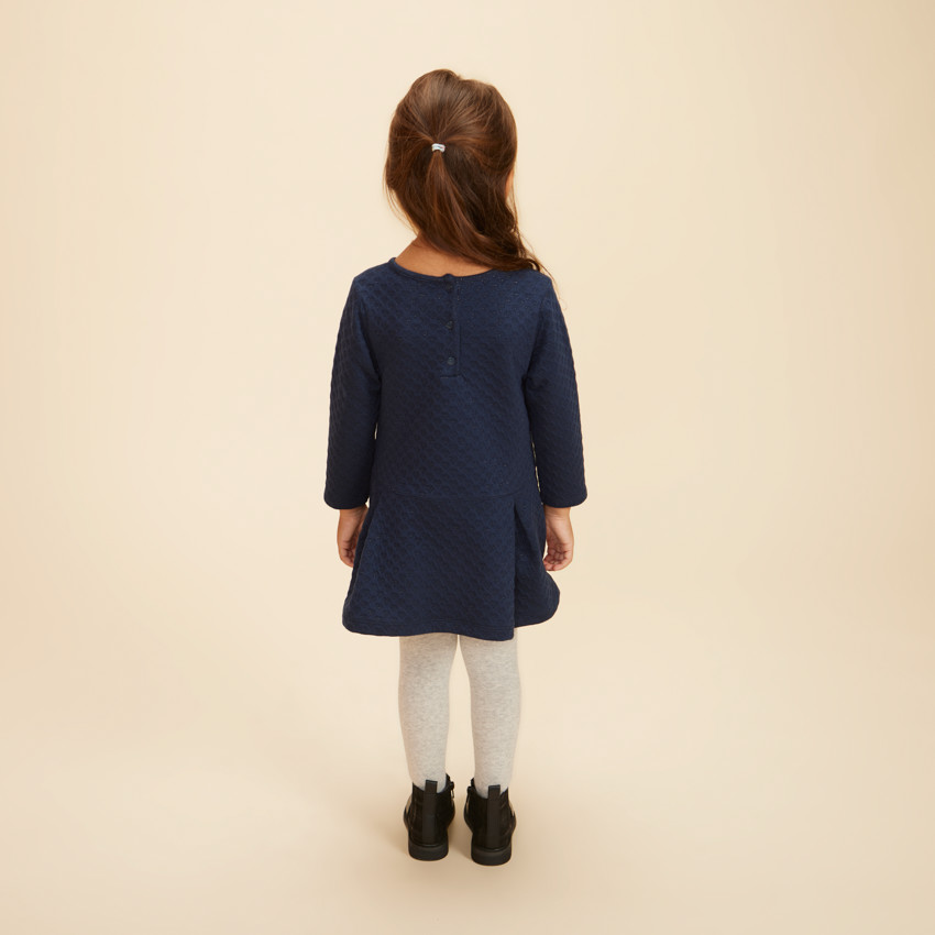 Robe en maille jacquard pour bébé fille 