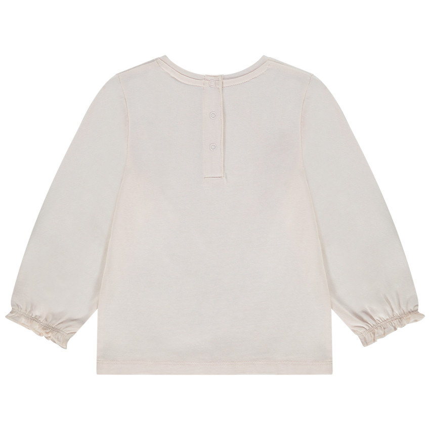T-shirt manches longues en jersey print fantaisie pour bébé fille 