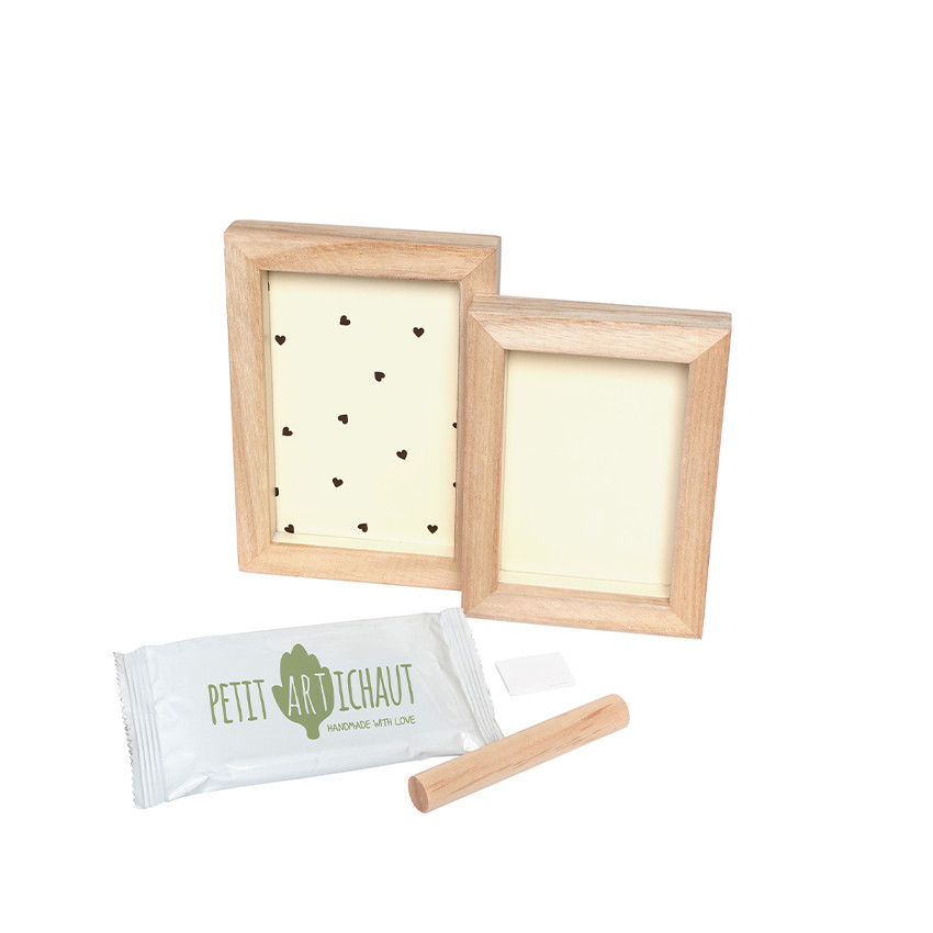 Cadre Duo Jolis cœurs avec moulage   