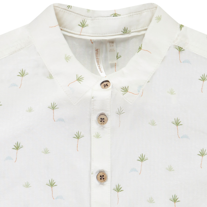 Chemise manches courtes en voile avec imprimé pour bébé garçon  
