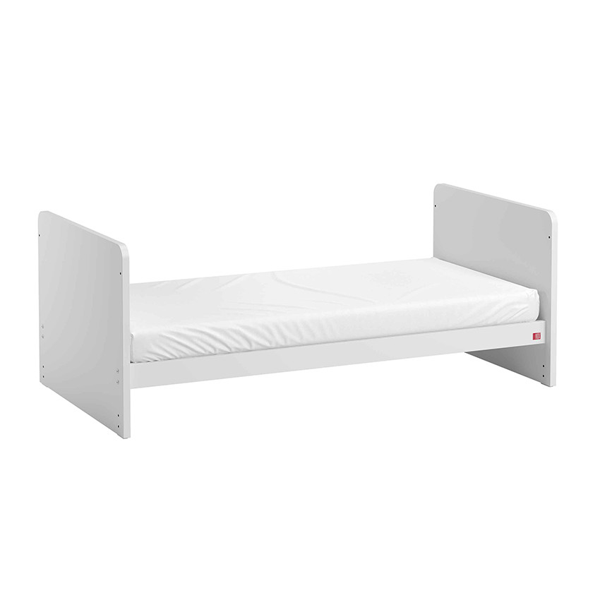 Lit Leaf 70 x 140 cm - Blanc / Bois 