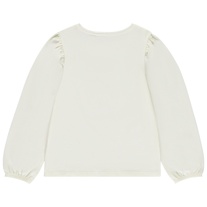 T-shirt manches longues avec papillon en cording pour fille  
