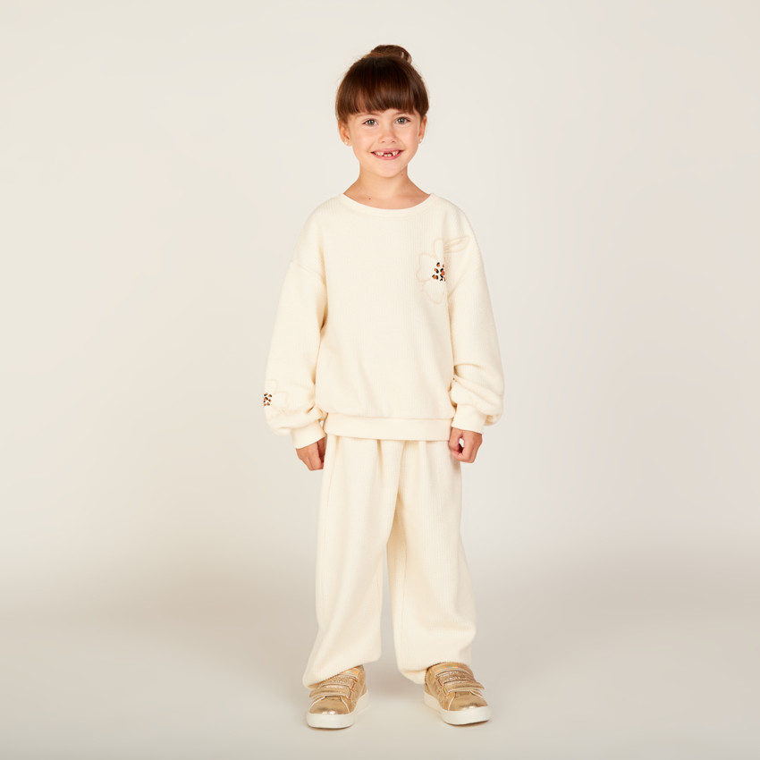 Sweat molleton oversize à cording pour fille 
