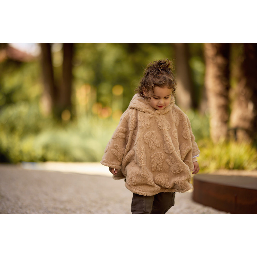 Poncho 12/36mois Miffy Jacquard Teddy Biscuit 