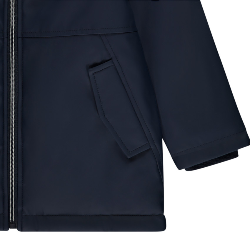 Parka gomme doublée micropolaire pour garçon 