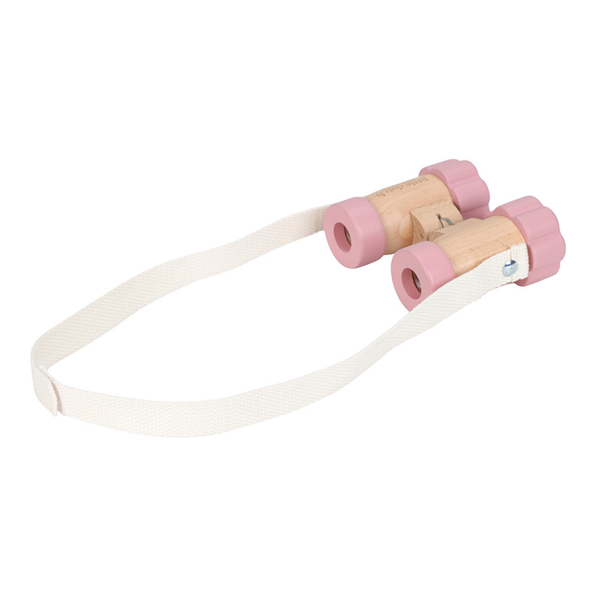 Paire de jumelles en bois Fairy Garden - Rose 