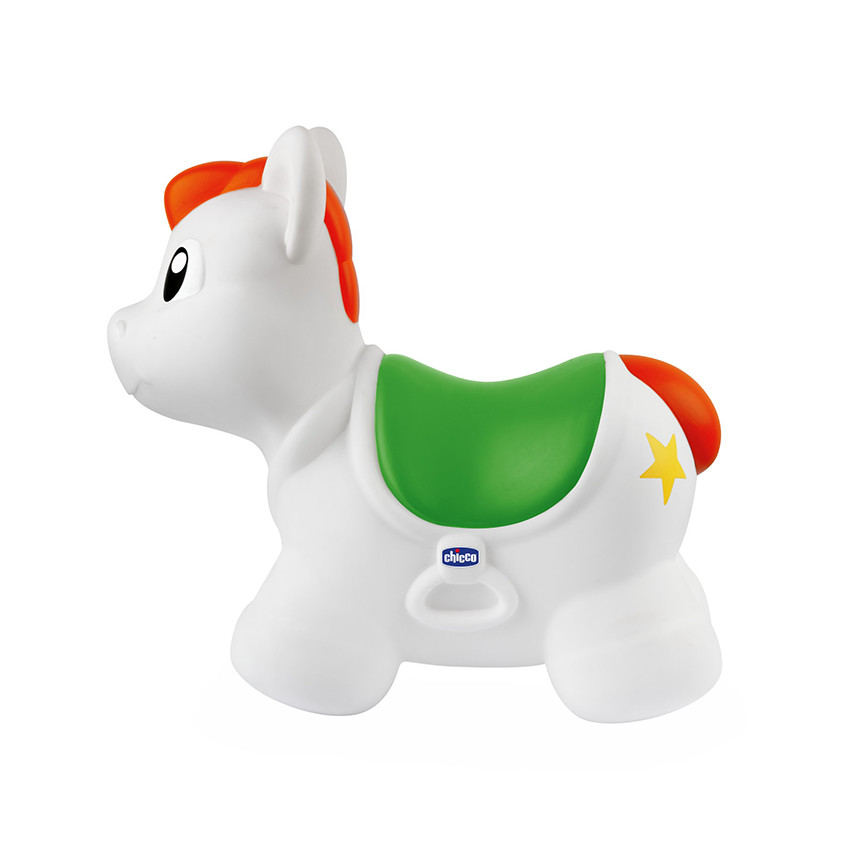 Ballon sauteur rodéo cheval blanc 