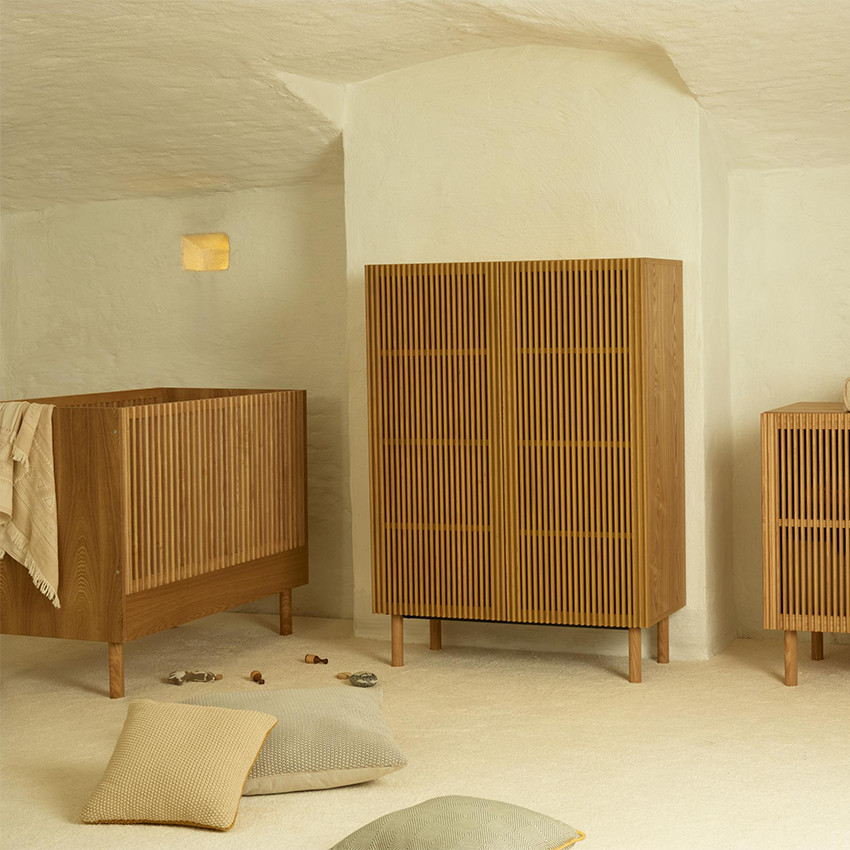 Lit bébé 120 x 60 cm Hai No Ki natural ash 