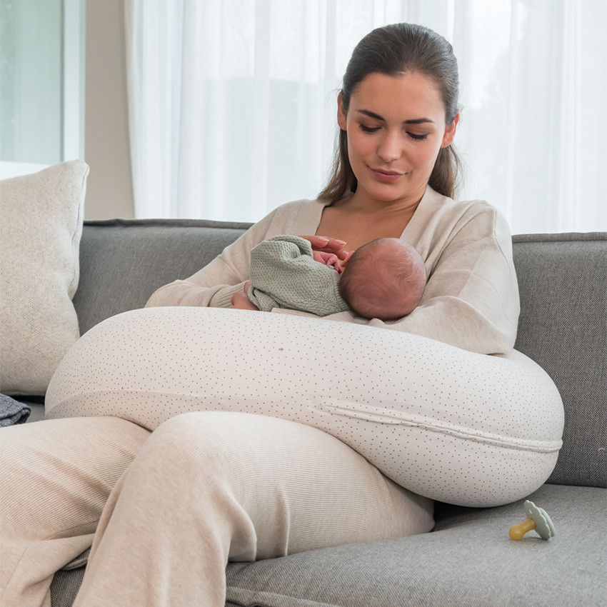 Grand coussin multi-usage Buddy Silver Dots 